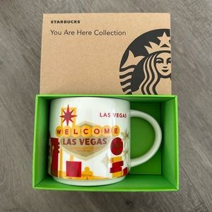 New Starbucks You Are Here Ceramic 14oz Mug Cup LAS VEGAS